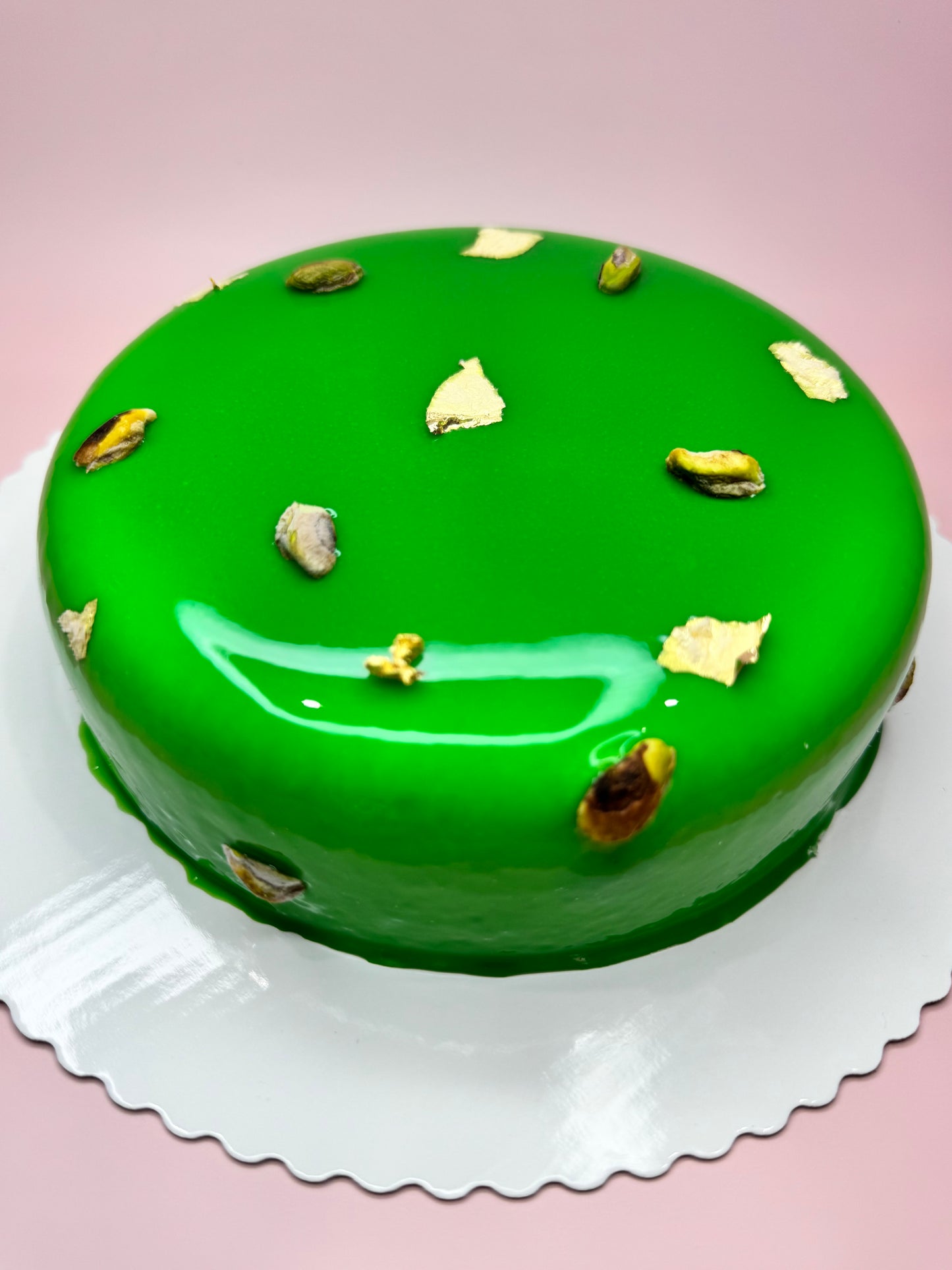 Pistachio Royale Entremet Cake