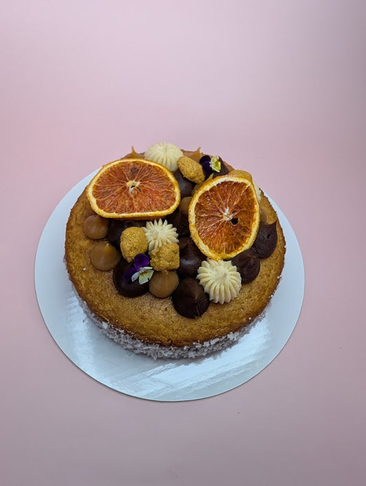 Zesty Almond Dream Tea Cake-Eggless